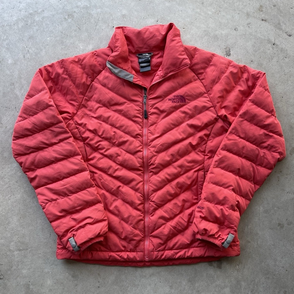 The North Face Aconcagua 550 Down Fill Puffer Jacket Womens Sz Small Coral/Pink